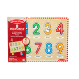 Lift & See Numbers Peg Puzzle - 10 Pieces M9