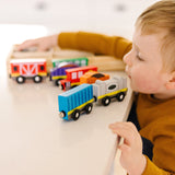 Magnetic Wooden Train Cars W5