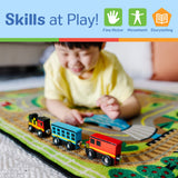 Magnetic Wooden Train Cars Z4