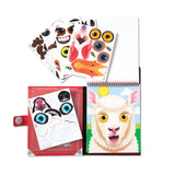 Make-a-Face – Farm Reusable Sticker Pad – On the Go Travel Activity F8