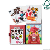 Make-a-Face – Farm Reusable Sticker Pad – On the Go Travel Activity O2