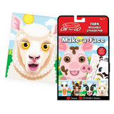 Make-A-Face Reusable Sticker Pad 3-Pack: Safari, Farm, Pets D6