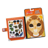 Make-a-Face – Safari Reusable Sticker Pad – On the Go Travel Activity C2