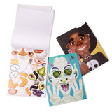 Make-a-Face Sticker Pad - Crazy Characters G1