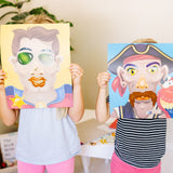 Make-a-Face Sticker Pad - Crazy Characters G1