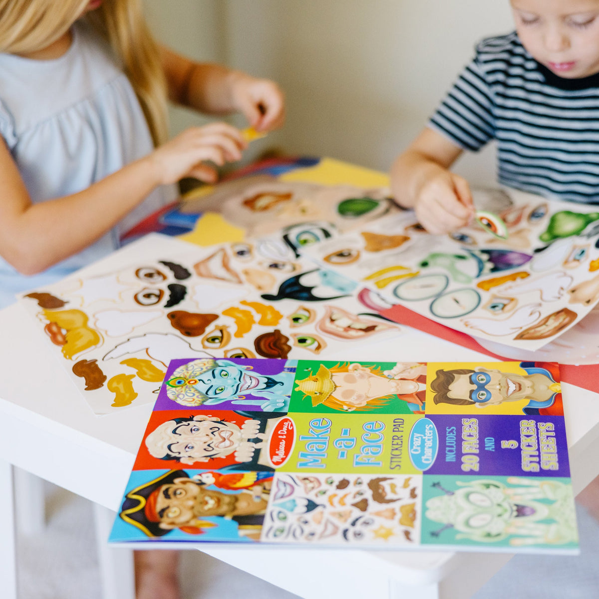 Make-a-Face Sticker Pad - Crazy Characters M7