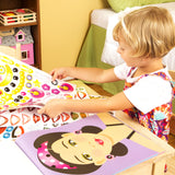 Make-a-Face Sticker Pad - Fashion Faces R9