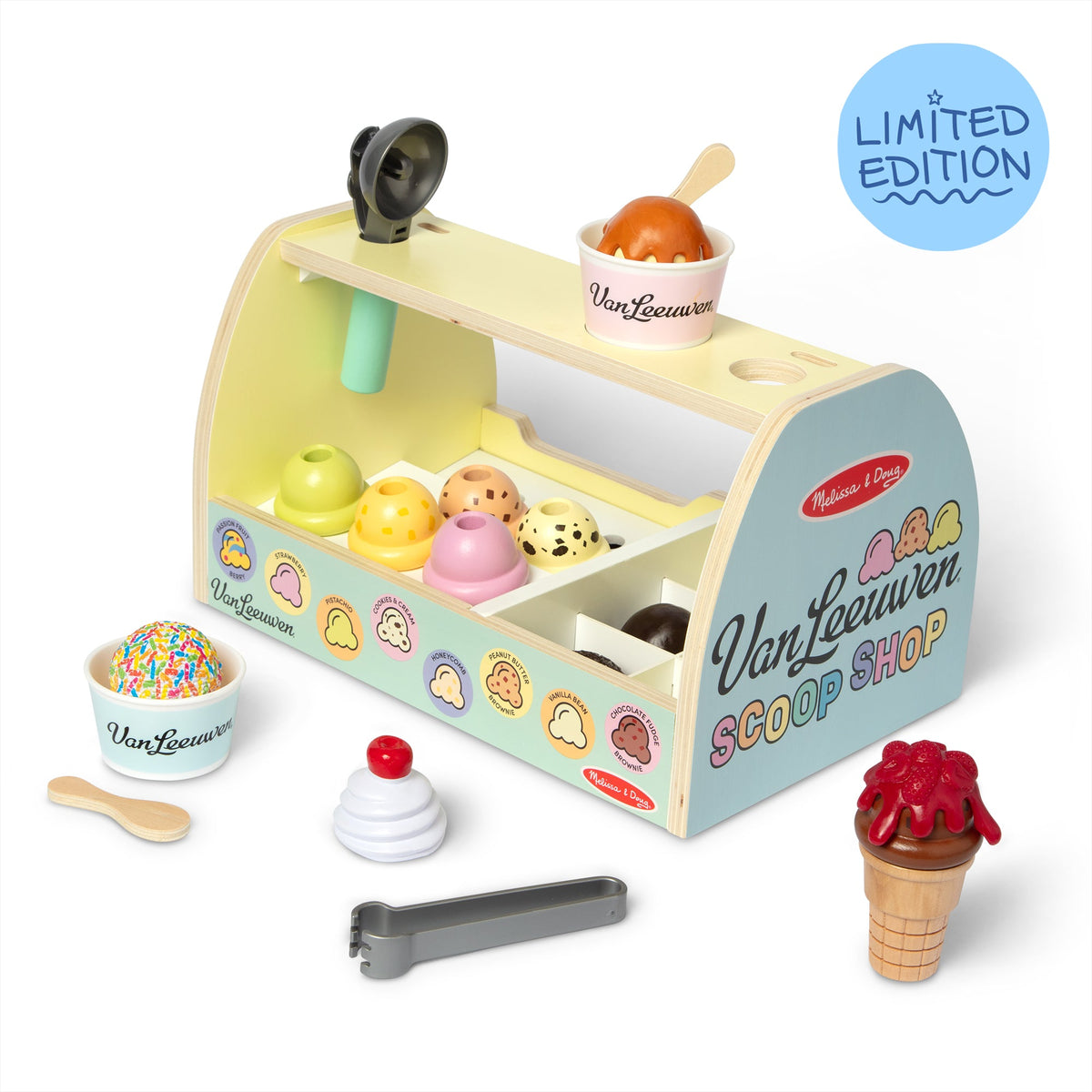 Melissa & Doug x Van Leeuwen Wooden Ice Cream Counter O5