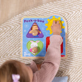 Ms. Rachel™ Wooden Peek-a-Boo Jumbo Peg Puzzle – 4 Pieces Y9