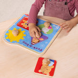 Ms. Rachel™ Wooden Peek-a-Boo Jumbo Peg Puzzle – 4 Pieces Y9
