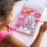My First Paint With Water Kids' Art Pad With Paintbrush - Cheerleaders, Flowers, Fairies, and More Q4