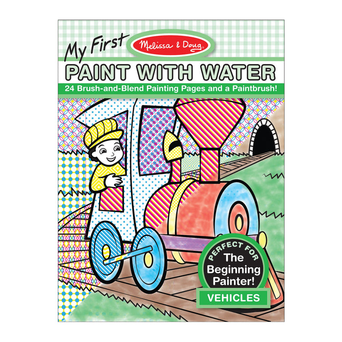 My First Paint with Water - Vehicles J4