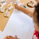 My First Wooden Stamp Set - Farm Animals A0