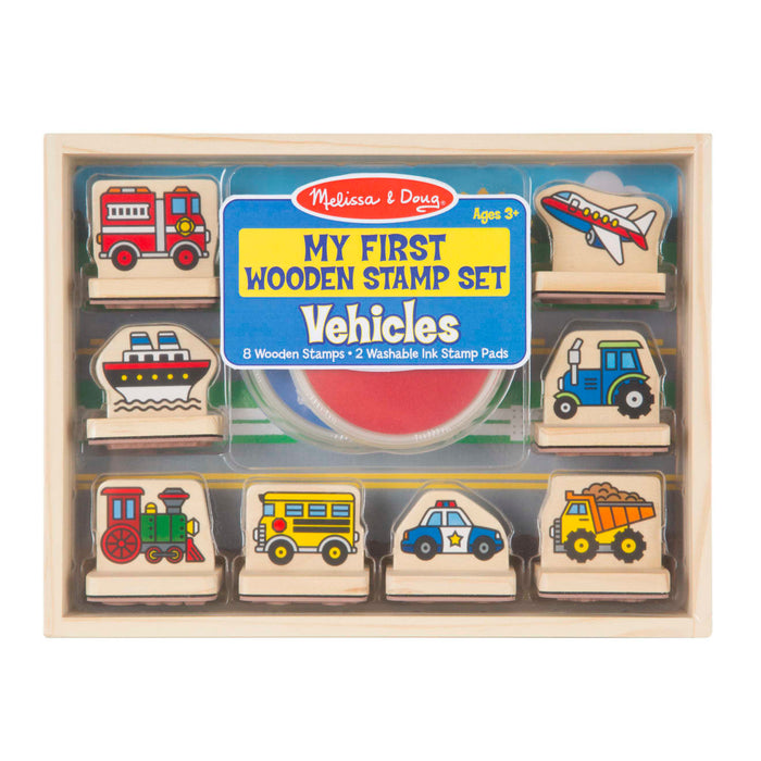 My First Wooden Stamp Set - Vehicles Z1
