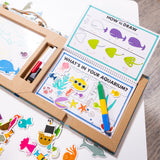Natural Play: Play, Draw, Create Reusable Drawing & Magnet Kit – Ocean V2