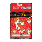 On the Go Scratch Art Color Reveal Pad - Animal Families T4