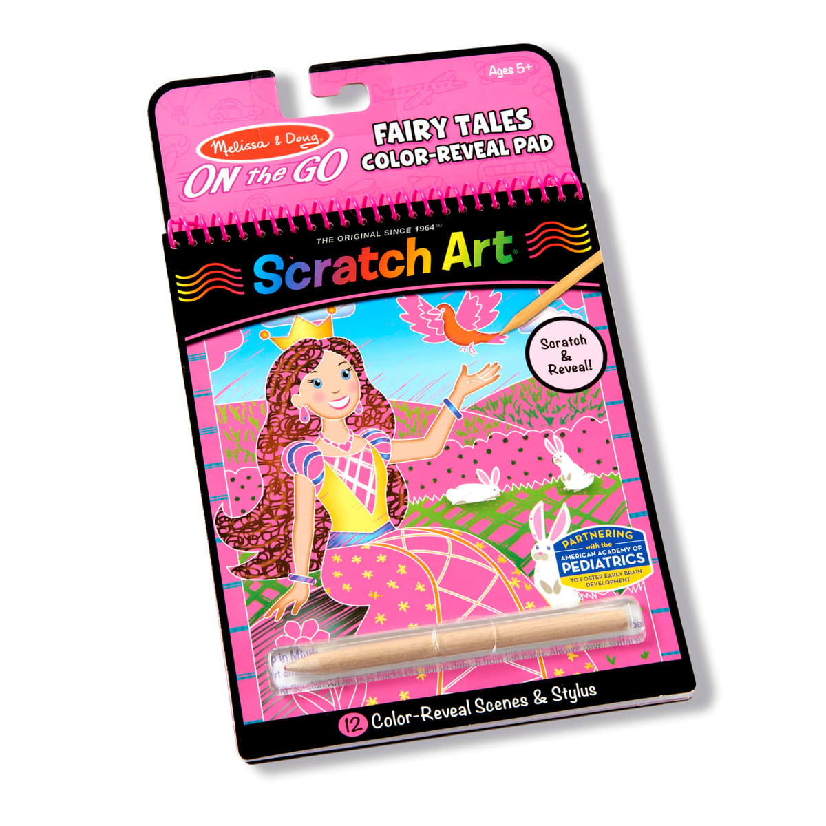 On the Go Scratch Art Color Reveal Pad - Fairy Tales V2
