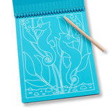 On the Go Scratch Art Color-Reveal Pad -  Sea Life W8