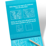 On the Go Scratch Art Color-Reveal Pad -  Sea Life W8