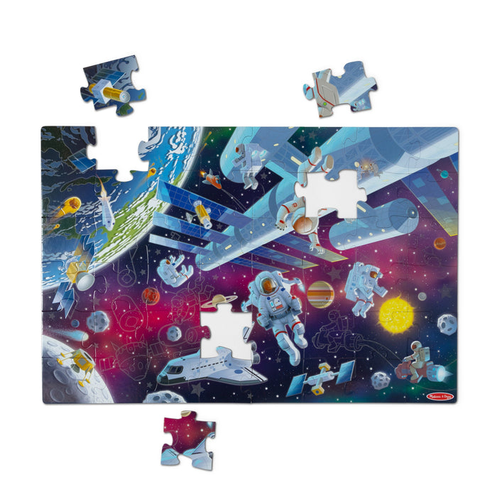Outer Space Glow-in-the-Dark Floor Puzzle – 48 Pieces W3