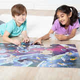 Outer Space Glow-in-the-Dark Floor Puzzle – 48 Pieces W3