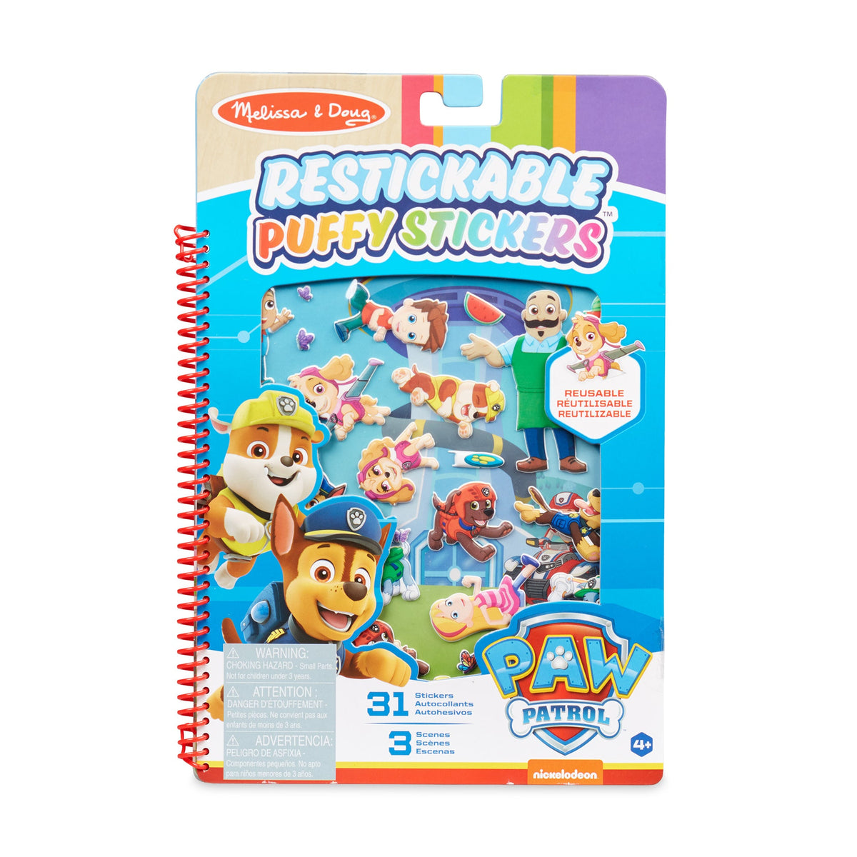 PAW Patrol Restickable Puffy Stickers - Adventure Bay V0