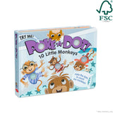 Poke-a-Dot: 10 Little Monkeys Board Book N8