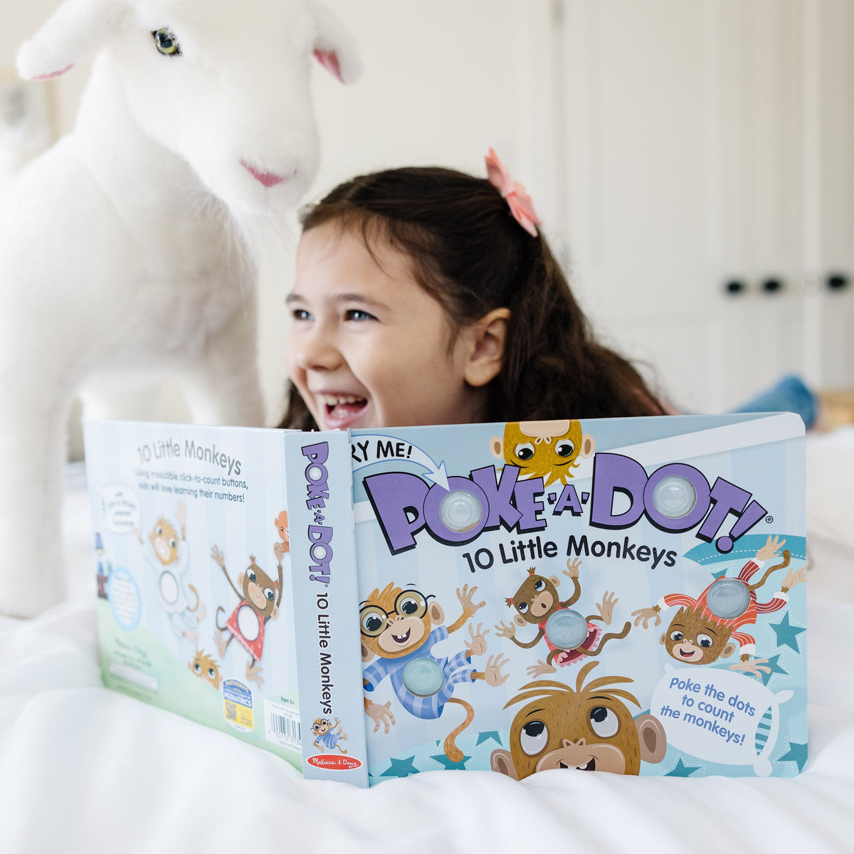 Poke-a-Dot: 10 Little Monkeys Board Book N8