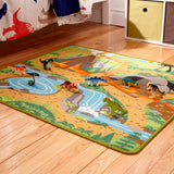 Prehistoric Playground Dinosaur Rug M1