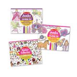 Princess, Fairy, Animals & More Coloring and Sticker Pad Bundle H8