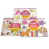 Princess, Fairy, Animals & More Coloring and Sticker Pad Bundle H8