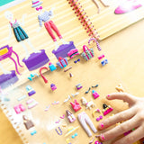 Puffy Sticker Activity Book - Day of Glamour B5