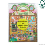 Puffy Sticker Play Set 3-Pack: On the Farm, Safari, Chipmunk House P0