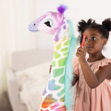 Rainbow Giraffe Lifelike Plush T1