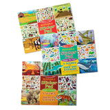 Reusable Sticker Pad 3-Pack: Jungle, Farm, Under the Sea W8