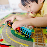 Round the Rails Train Rug D0