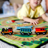 Round the Rails Train Rug D0