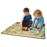 Round the Rails Train Rug D0