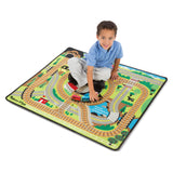 Round the Rails Train Rug O8