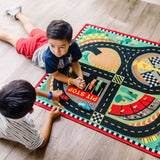Round the Speedway Race Track Rug & Car Set N4