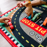 Round the Speedway Race Track Rug & Car Set N4