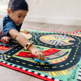 Round the Speedway Race Track Rug & Car Set N4