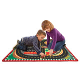 Round the Speedway Race Track Rug & Car Set N4
