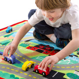Round the Town Road Rug & Car Set O7