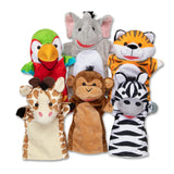 Safari Buddies Hand Puppets X2