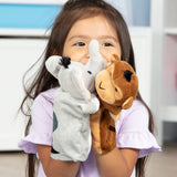 Safari Buddies Hand Puppets X2