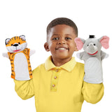 Safari Buddies Hand Puppets X2
