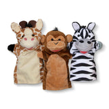 Safari Buddies Hand Puppets X2