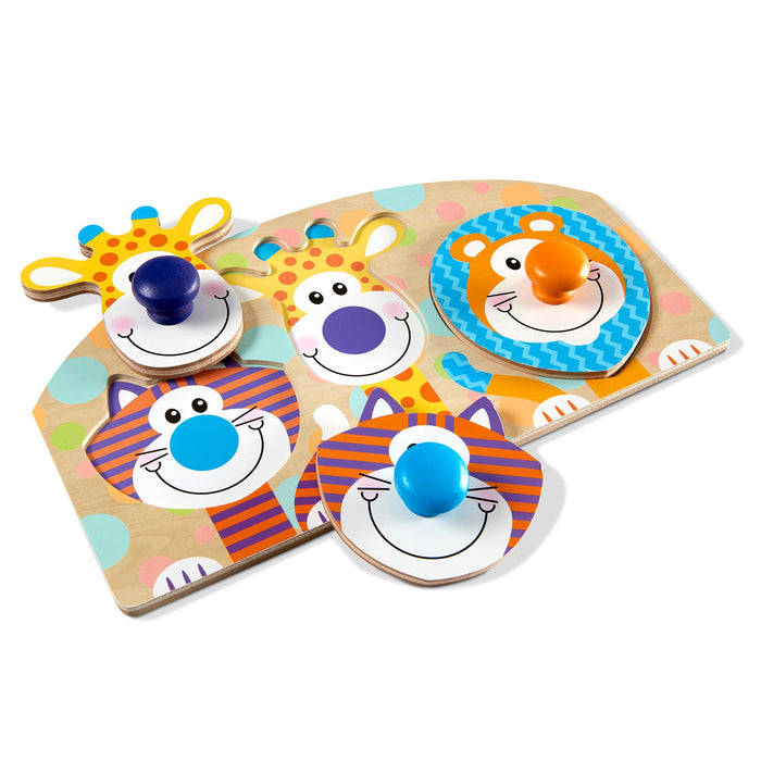 Safari Jumbo Peg Puzzle - 3 Pieces Q2