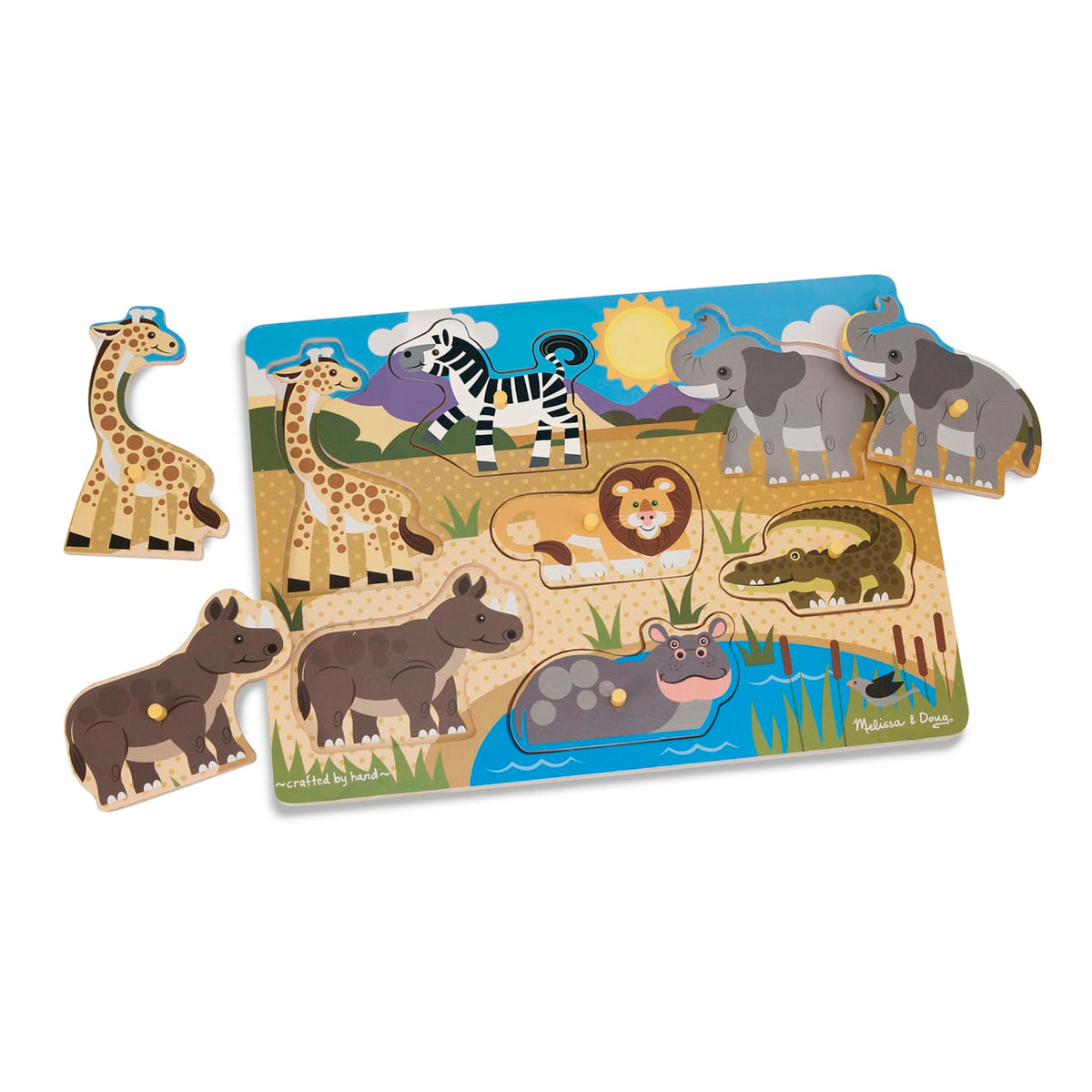Safari Peg Puzzle - 7 Pieces E8